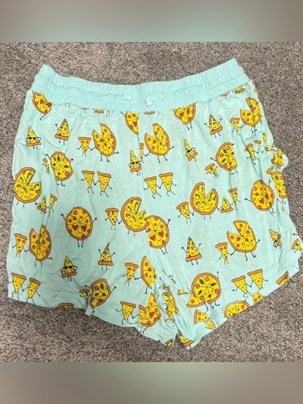 Little sleepies pizza pals shorts medium